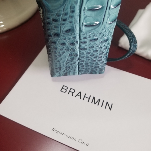 Brahmin Blue Bottle Ombre Lorelei & Credit Card Wallet - Picture 8 of 13